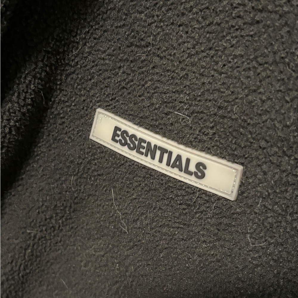 Essentials half zip up black jacket. Size M - Picture 3 of 7